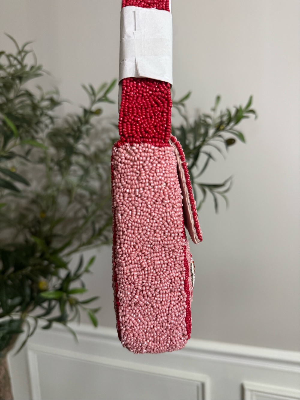 MADE IN INDIA beaded apple shoulder bag - Picture 3 of 6